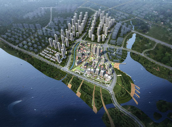 绿地智慧生态城 | 湘江之畔，百万方级智慧城市综合体！
